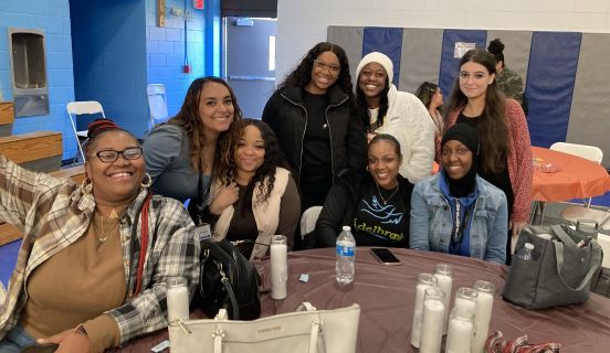 A group of Adelbrook workers smiling