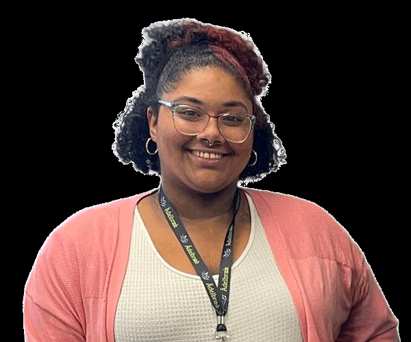 Young adelbrook employee smiling