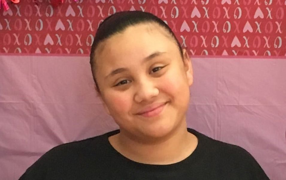 Young girl smiling